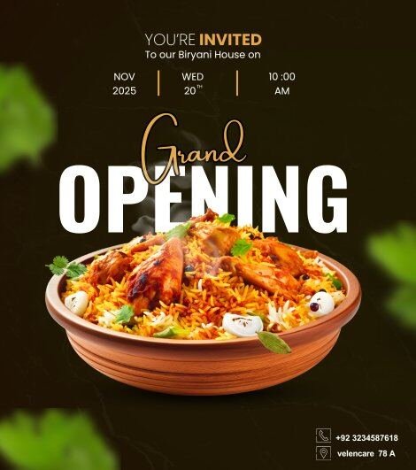 Biryani House — Grand Opening