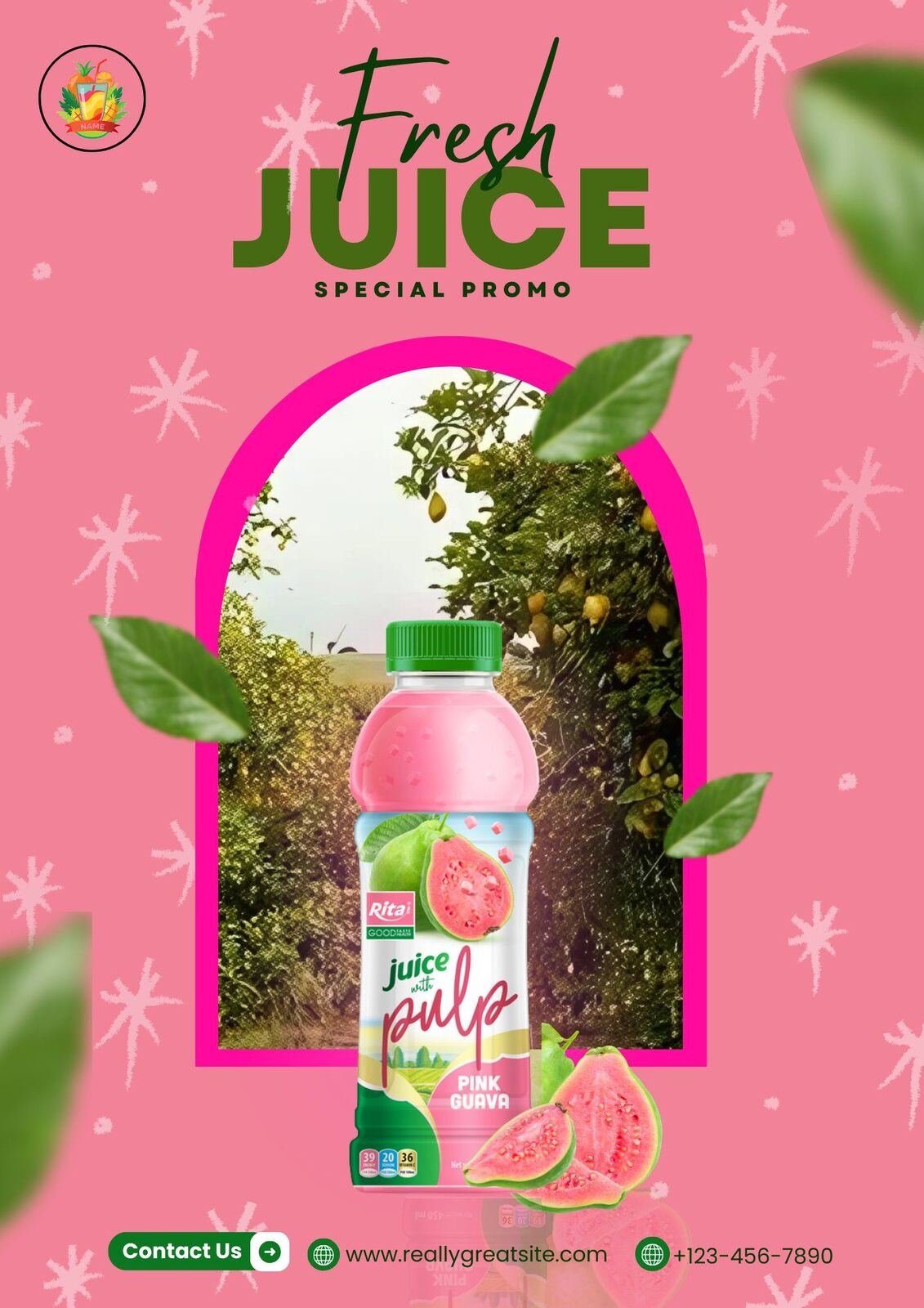 Fresh Juice — Pink Guava Promo