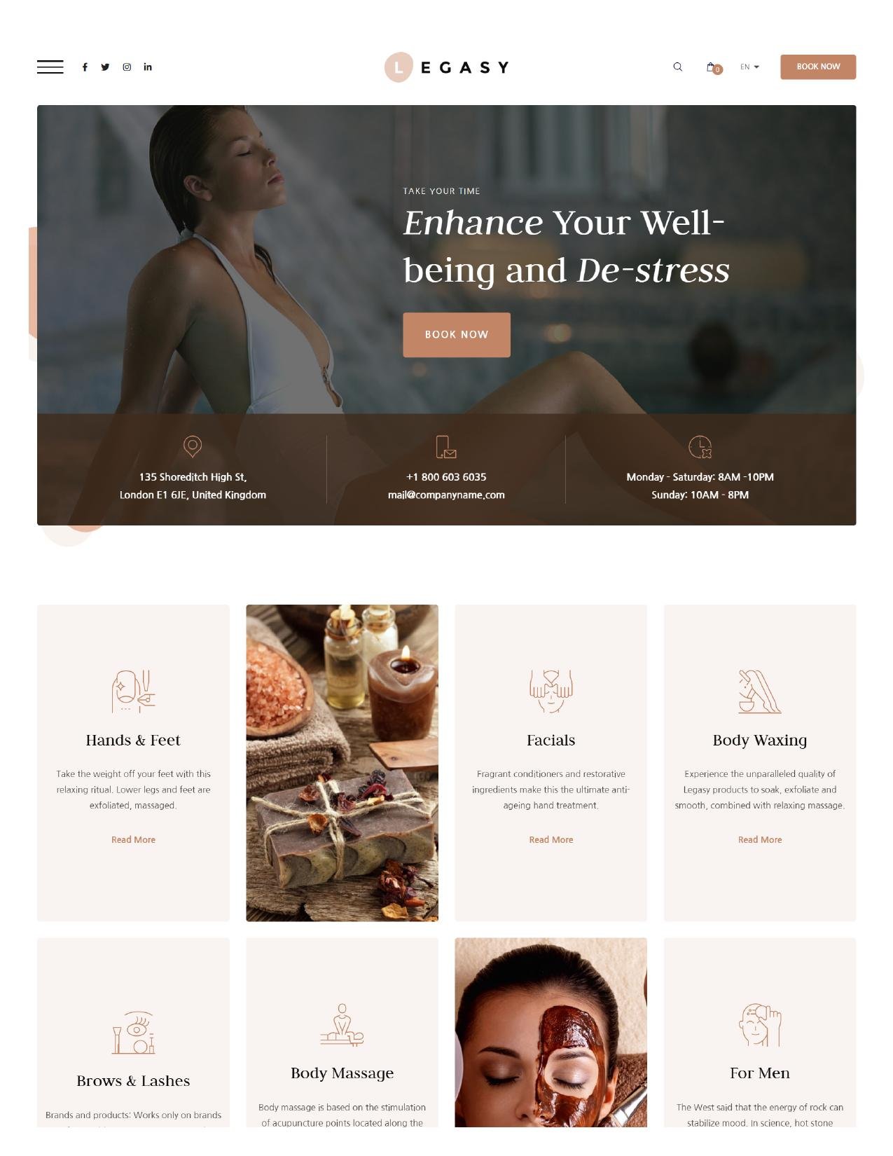 Legasy spa website